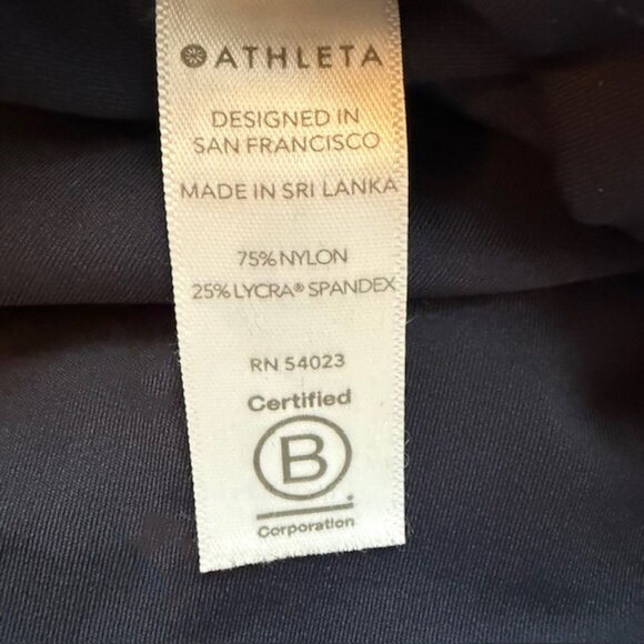 Athleta Ultimate Stash Pocket 7/8 Tight, Size XLT, Dark Blue - Picture 7 of 8